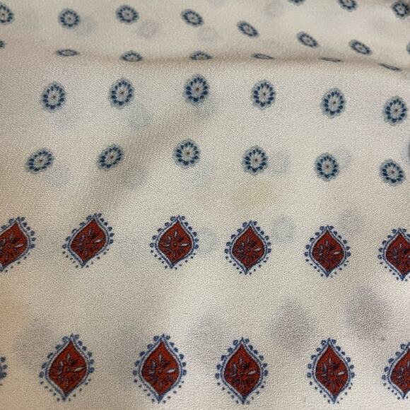 Show Me Your MuMu Juana Tassel Paisley Flutter Sleeve Ivory Boho Tunic Medium - Picture 10 of 13